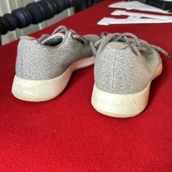 Allbirds Women's Wool Runners in dapple grey w/cream sole SZ 10 - Picture 7 of 10